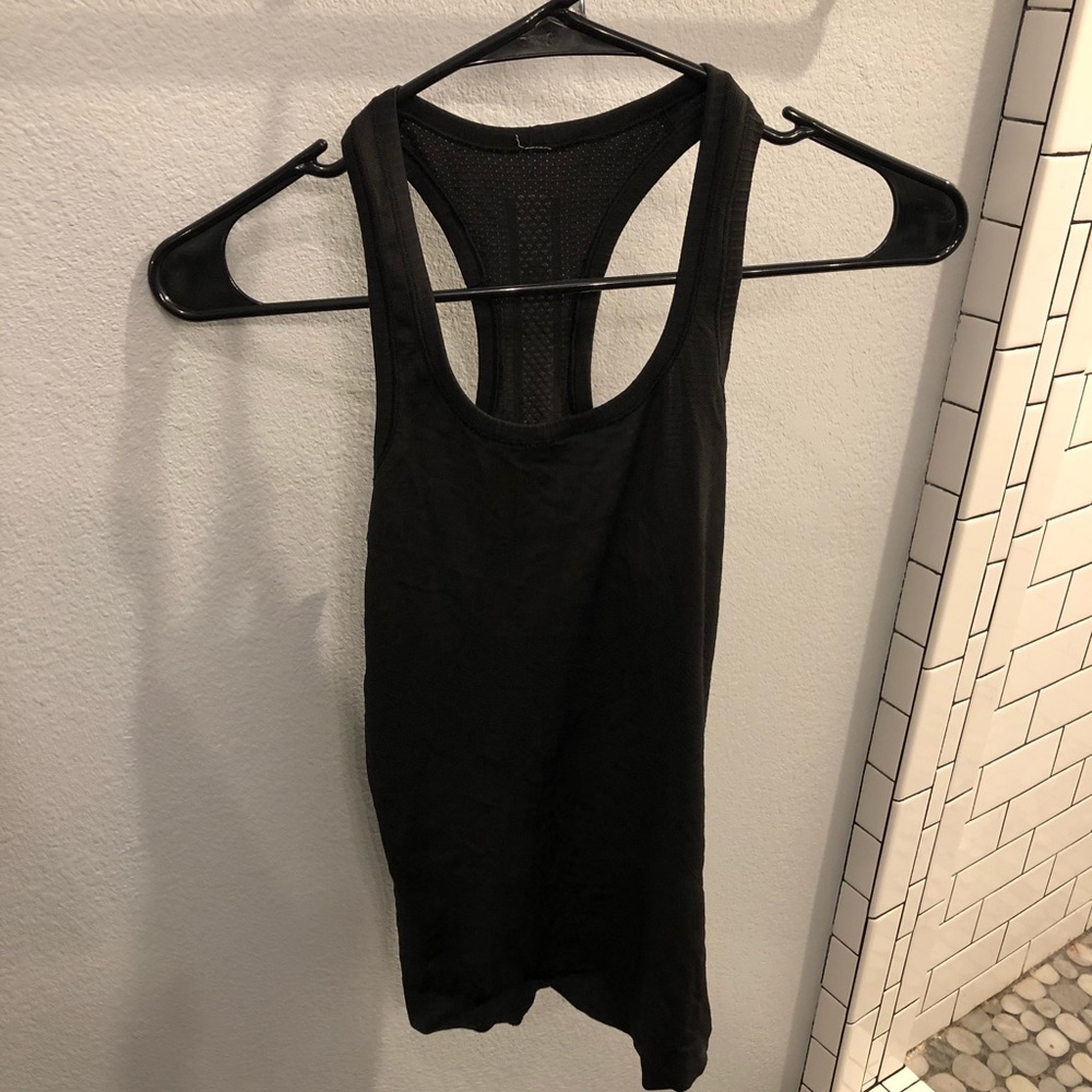 Plain Black Lululemon Tank